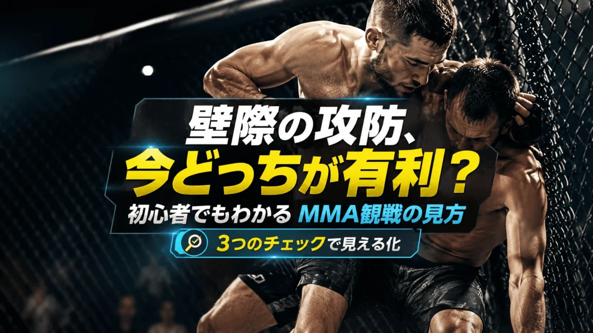 クリンチ＆壁際レスリングが一瞬で分かる用語集20選