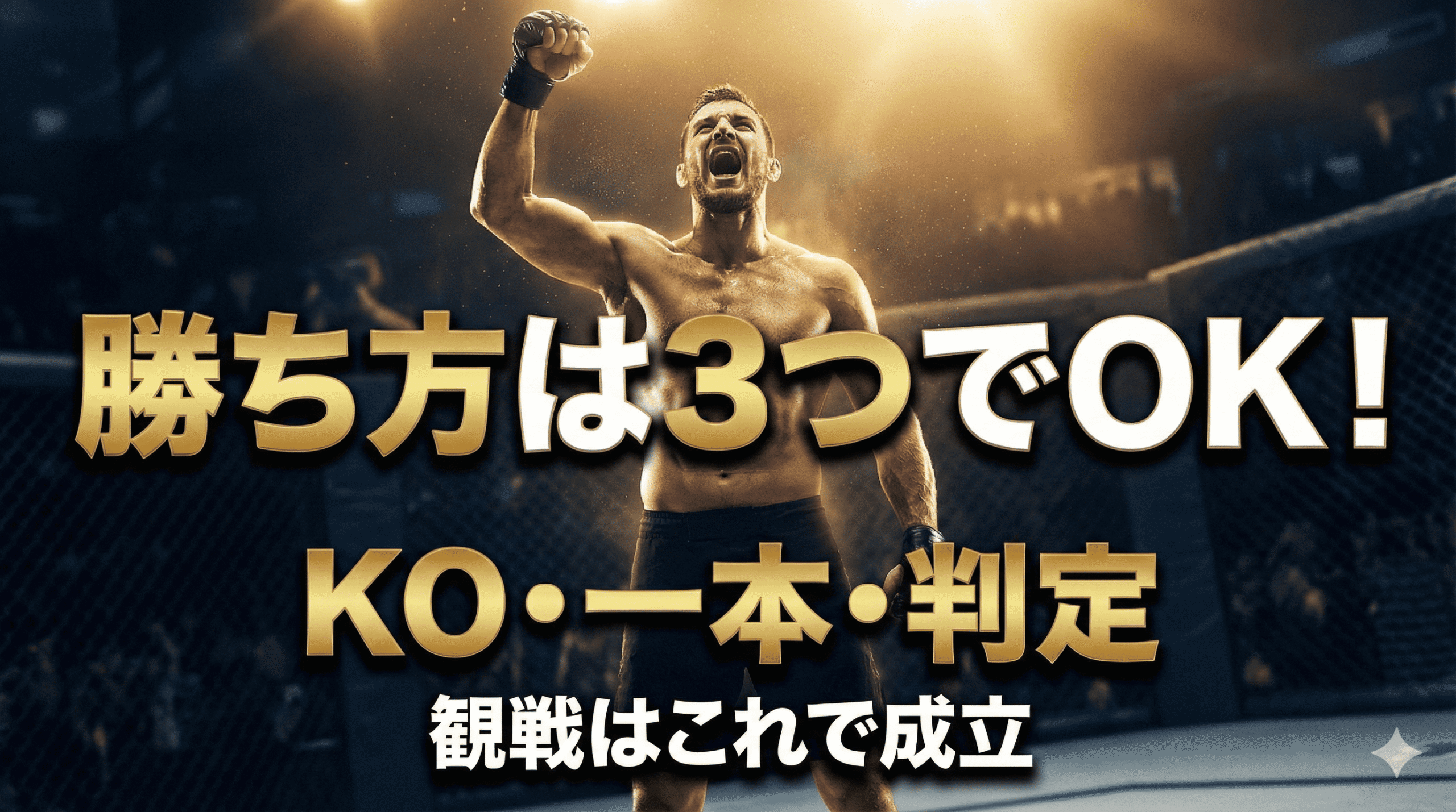 MMAの勝ち方：これだけ知ってれば観戦は成立 How-to-win-1