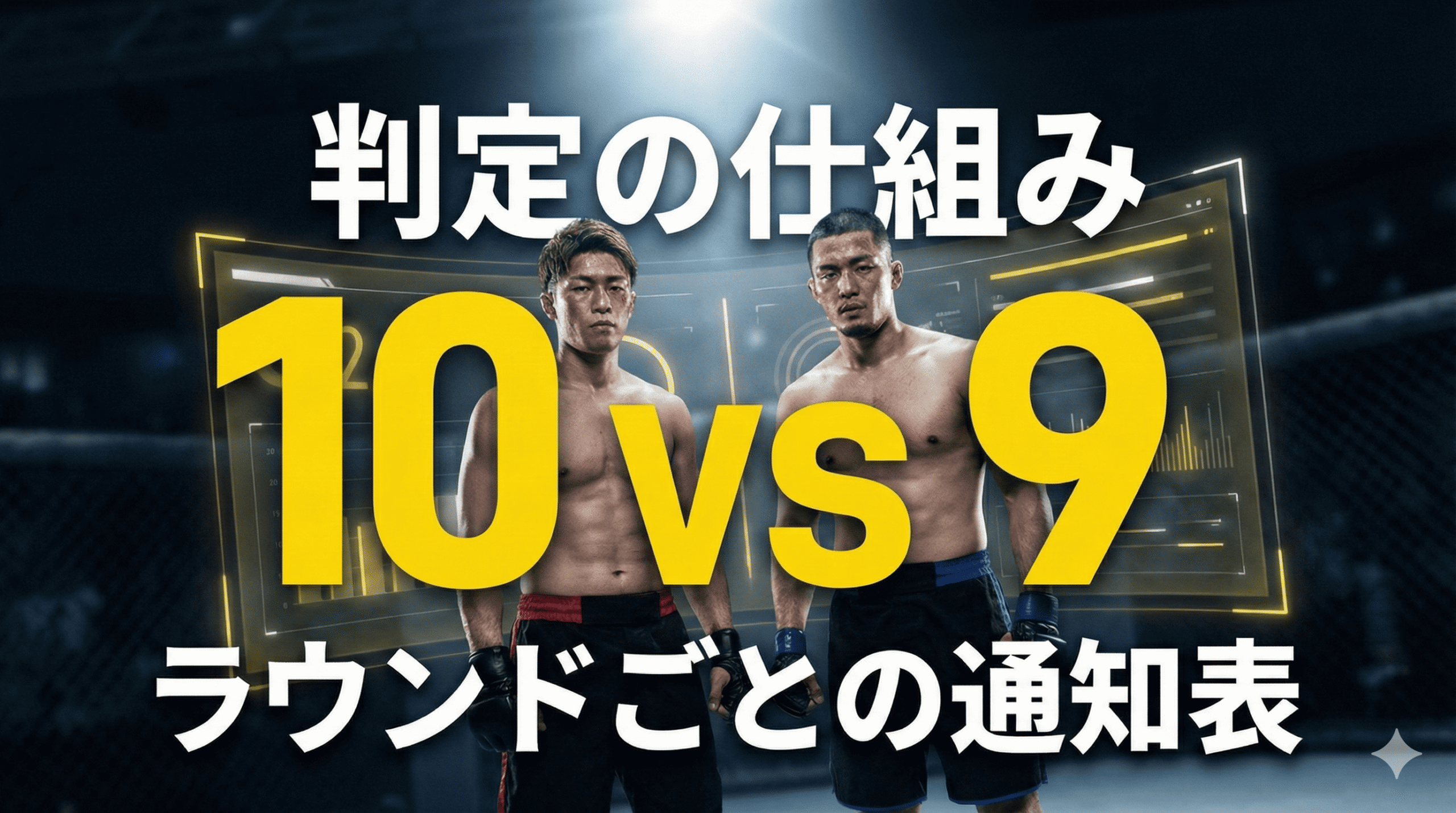 判定の入口：ラウンドごとに「10点満点」で採点 Scoring