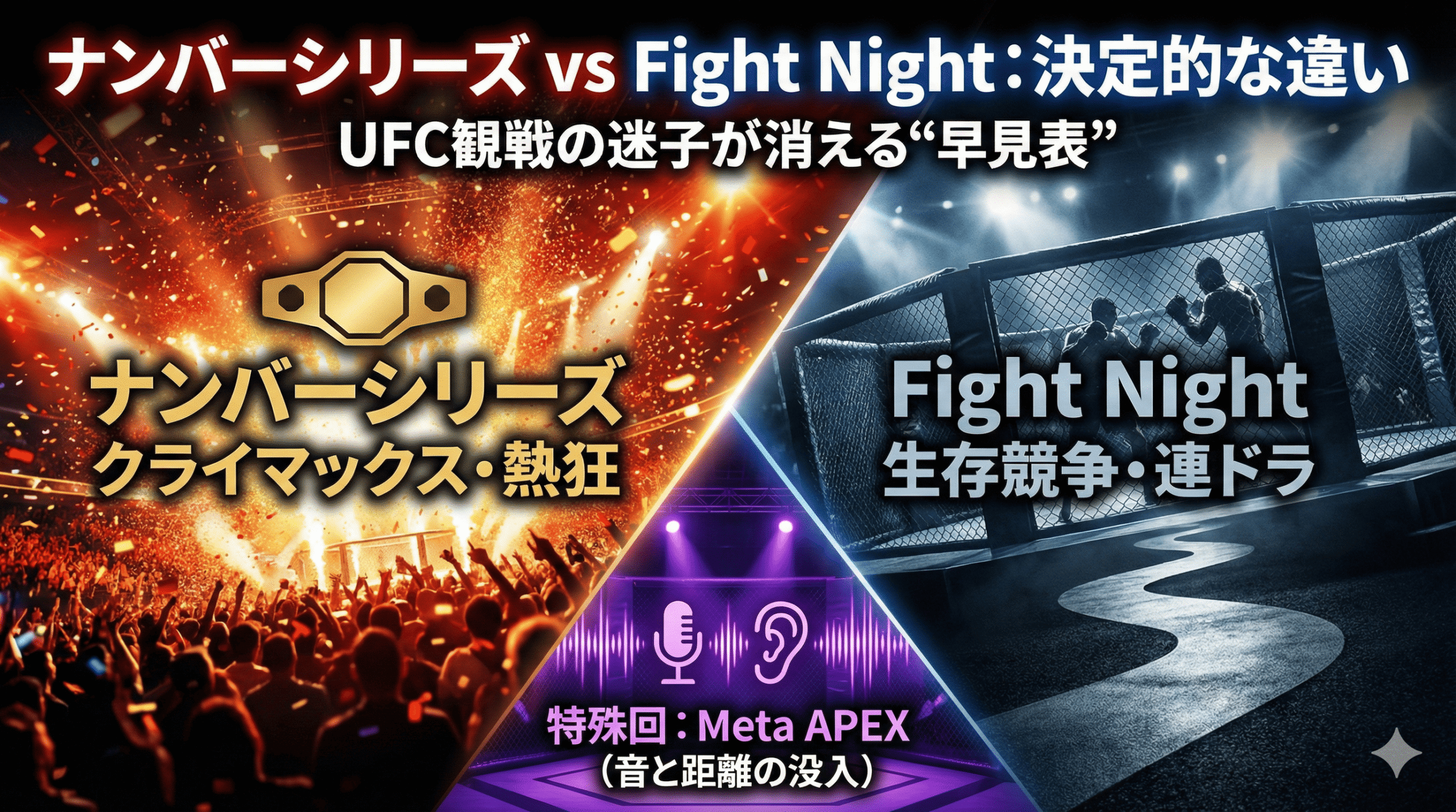 ナンバーシリーズとFight Nightの違い difference