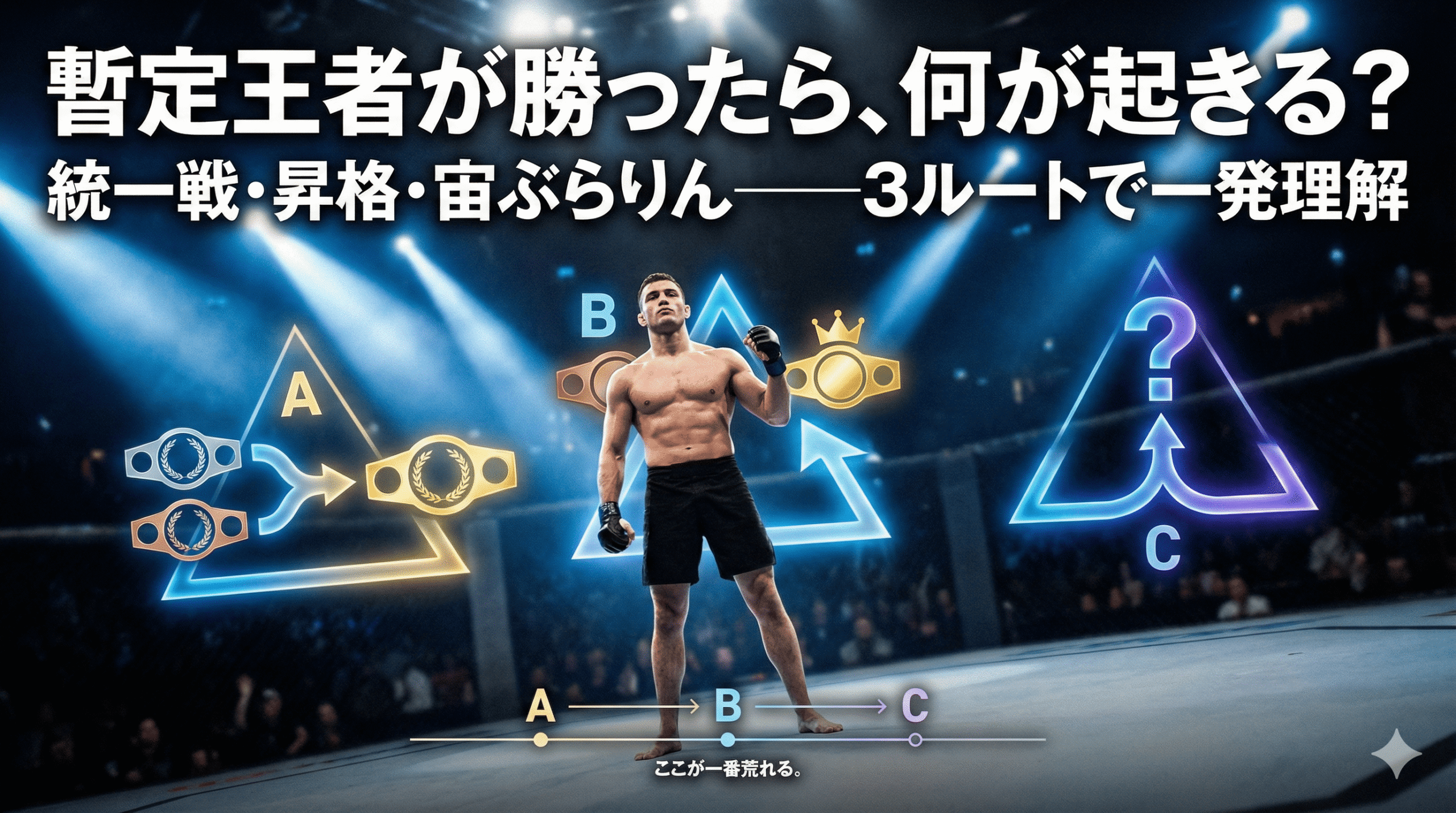 暫定王者が勝ったら何が起きる？（3ルート） what happens