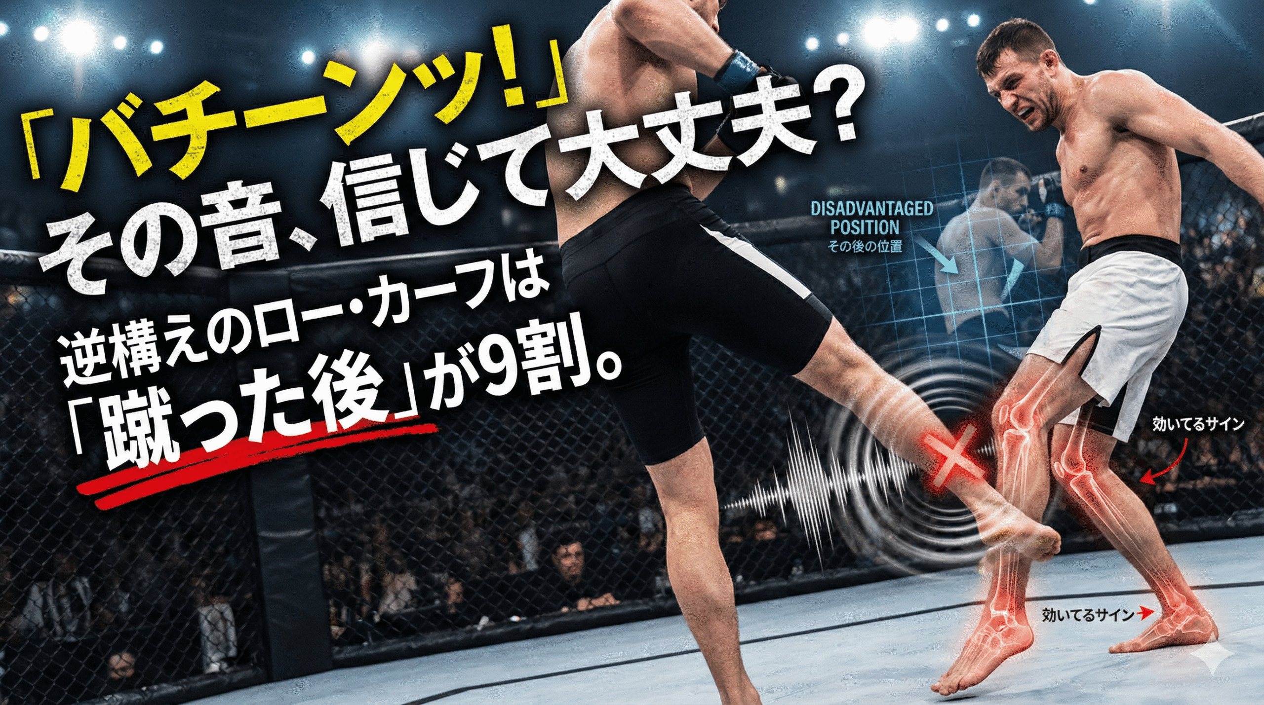 5. 逆構えだとローキック / カーフはどう変わる？（“音”より大事な見方） Perspective is more important than sound