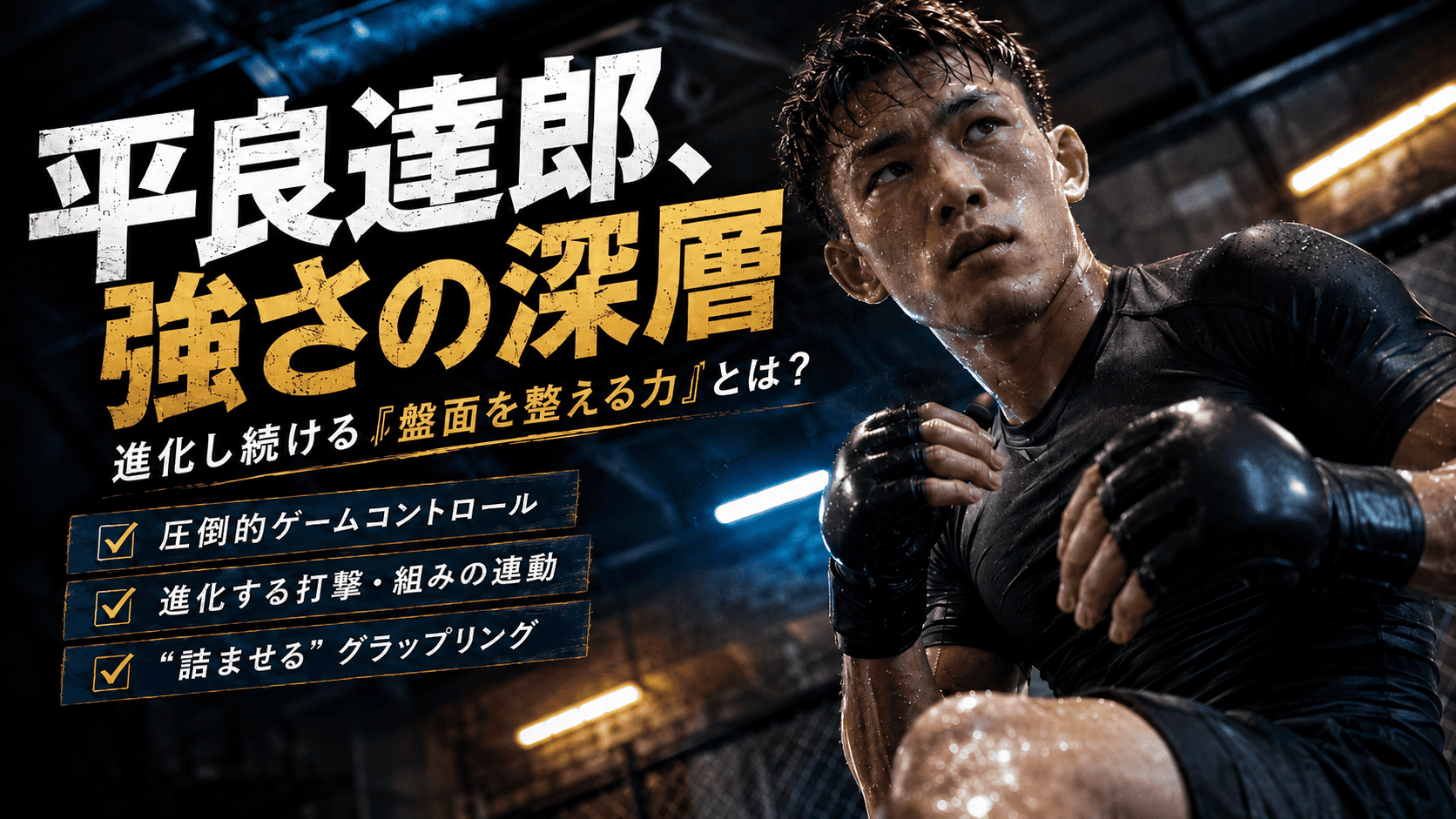 平良達郎の強さとグラップリング技術を解説する画像