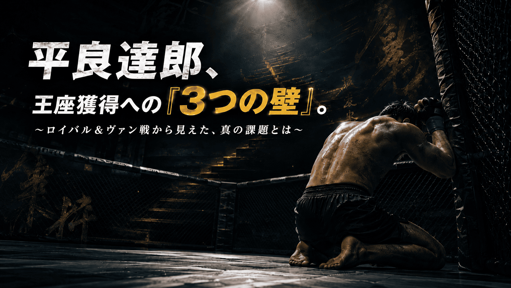 平良達郎がUFC王座を目指すうえでの課題を解説する画像