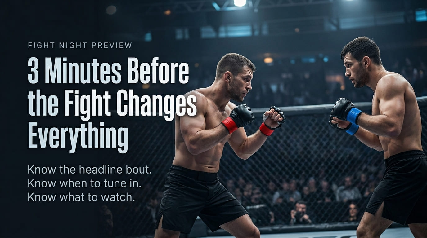 A 3-minute preparation before watching the match can completely change how you perceive it.