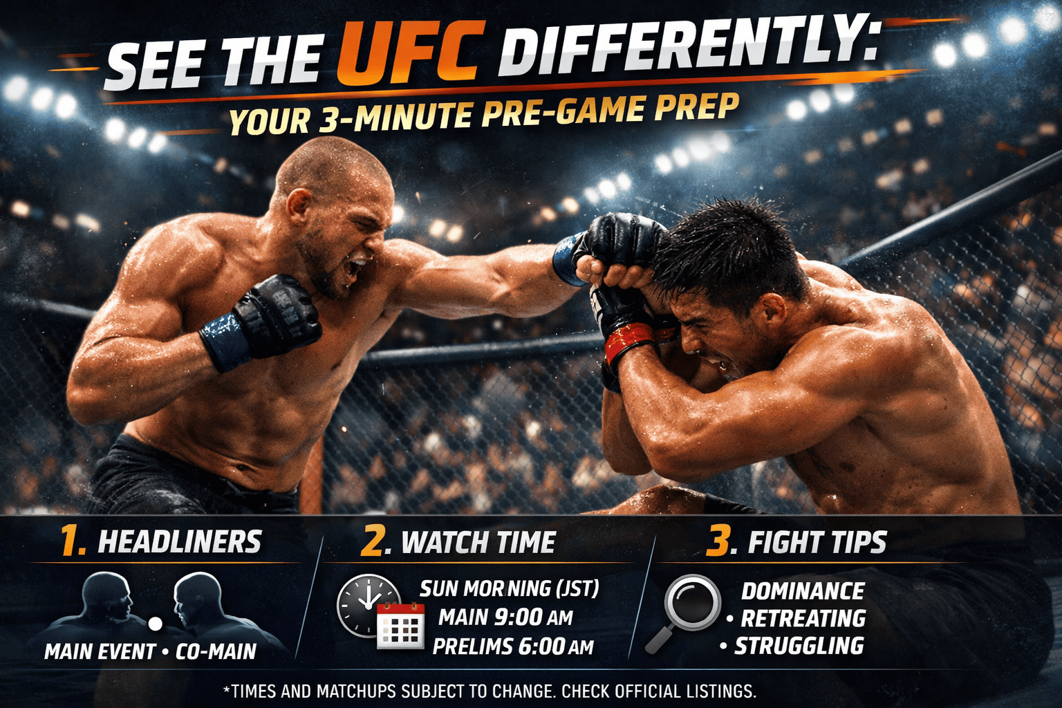 A 3-minute preparation before watching the match can completely change how you perceive it.