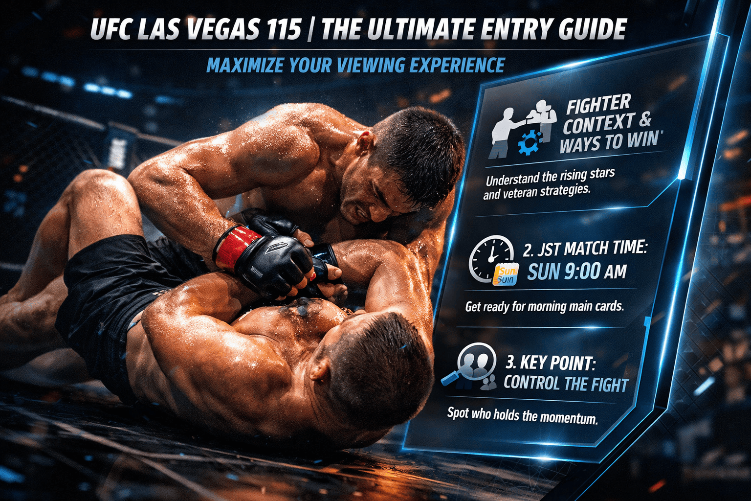 Before you watch, here's what you need to know to easily enjoy UFC Las Vegas 115.