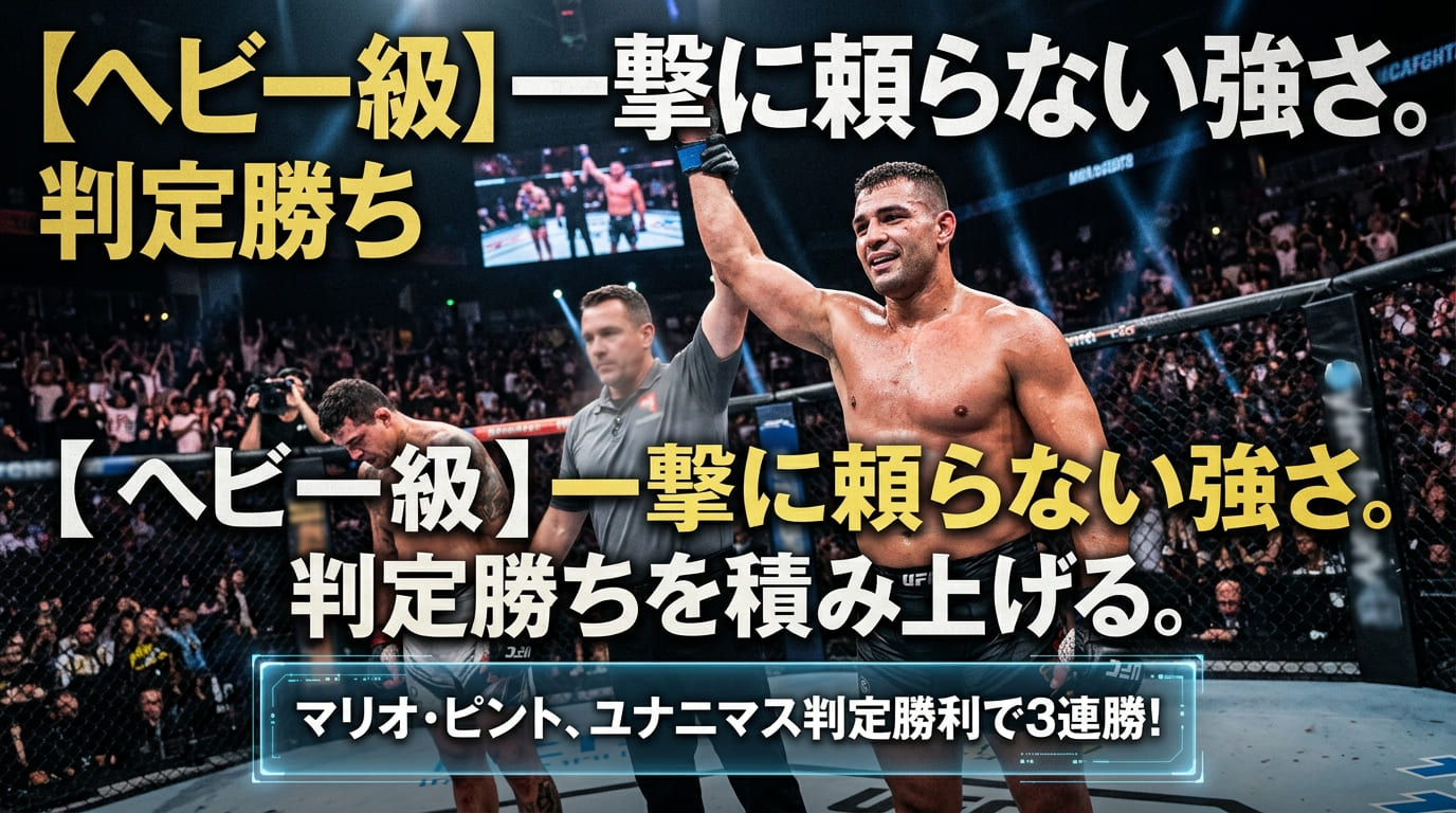 [Prelims Heavyweight] Mario Pinto vs Felipe Franco Result  Ranked Fighter Accumulating Decision Wins in the Heavyweight Division