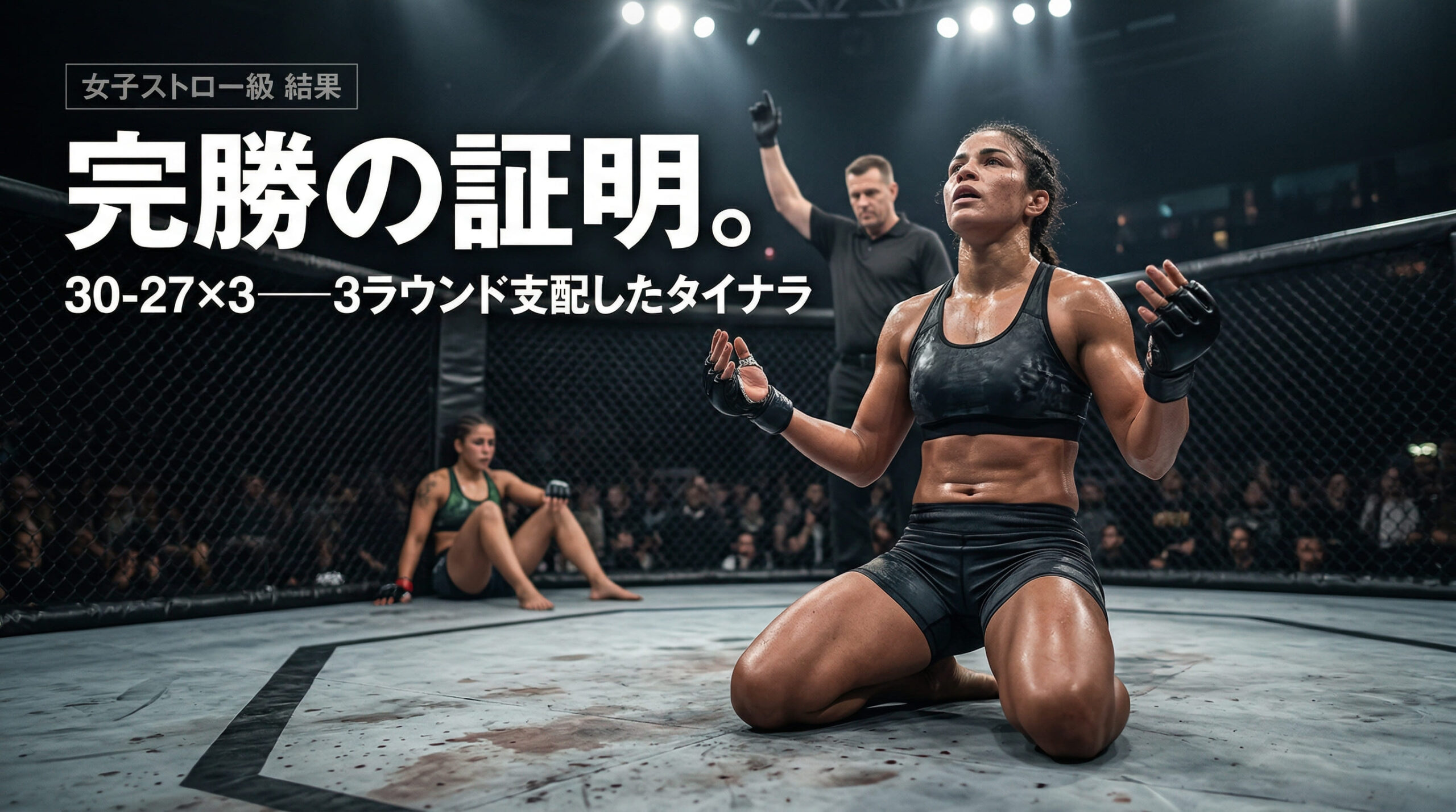 [Prelims - Women's Strawweight] Alexia Tainara vs. Bruna Brazil - Result Tainara wins decisively with 30-27 scores (x3).