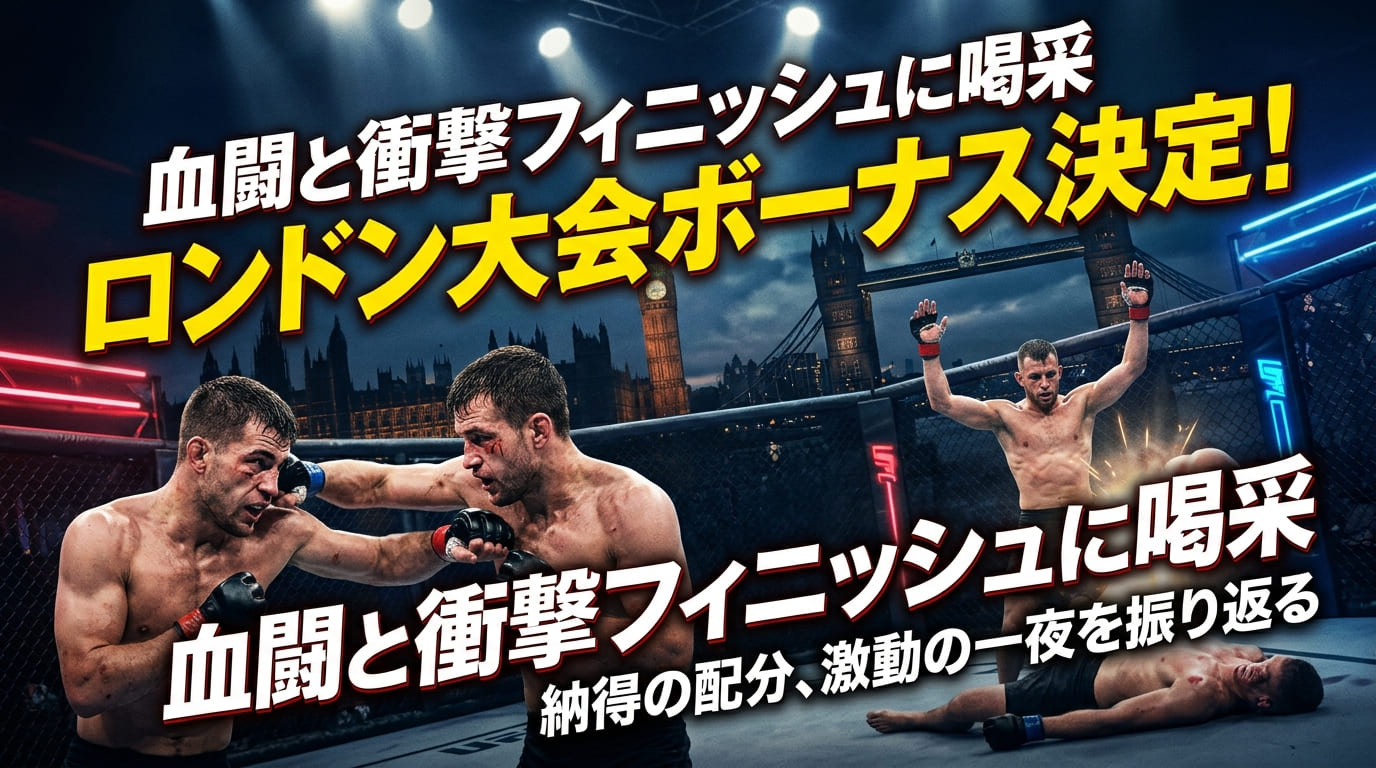 UFC Fight Night London 2026 Bonus Winners