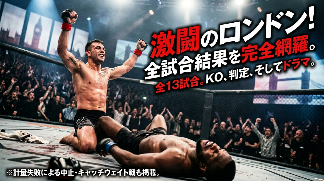 UFC Fight Night London 2026 Full Match Results List