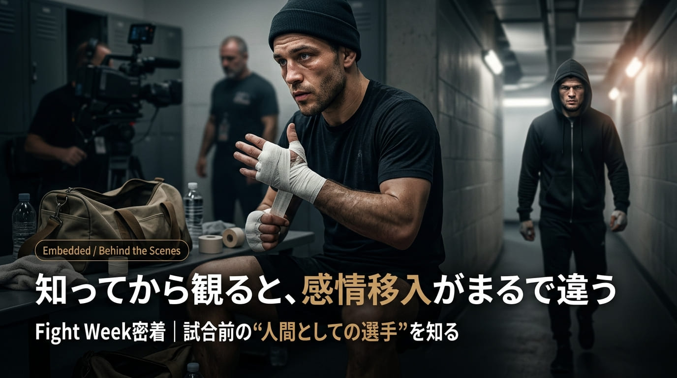 Fight Week Behind the Scenes (Embedded)  Watching the fights after learning about them makes a huge difference in emotional connection.