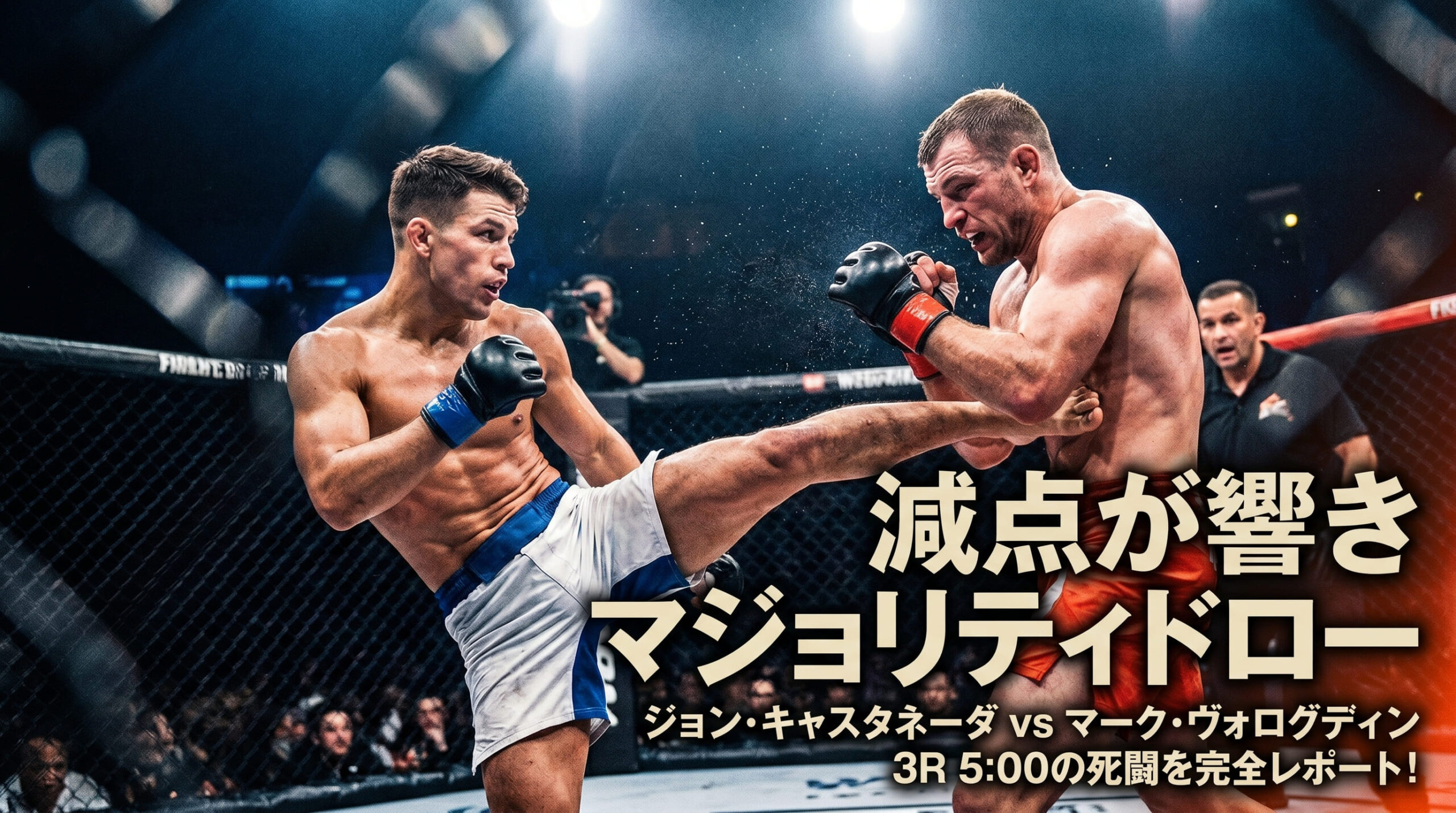 [Prelims - 139 lbs contract weight] John Castaneda vs. Mark Vologdin Result  Majority draw due to point deductions