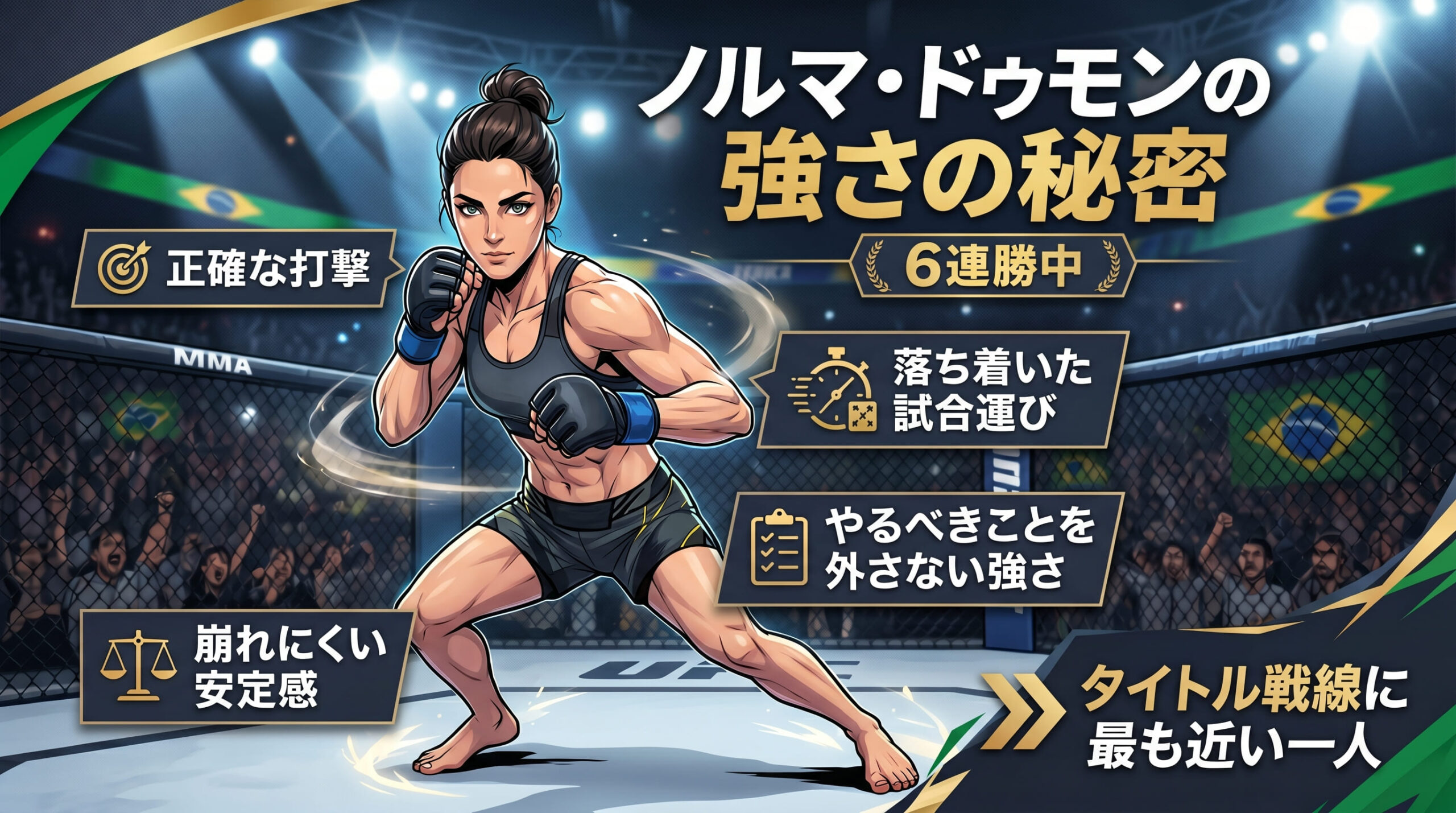 ノルマ・ドゥモンの強さの秘密を紹介する画像