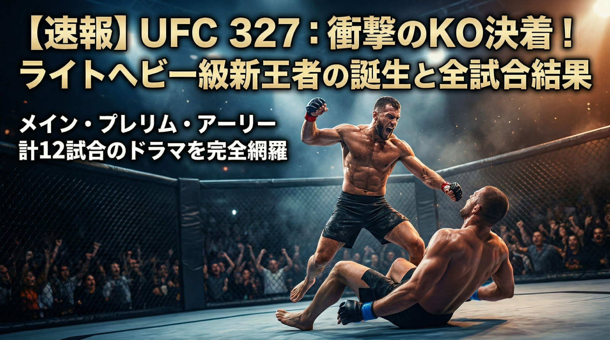 UFC 327 2026 Full Match Results List