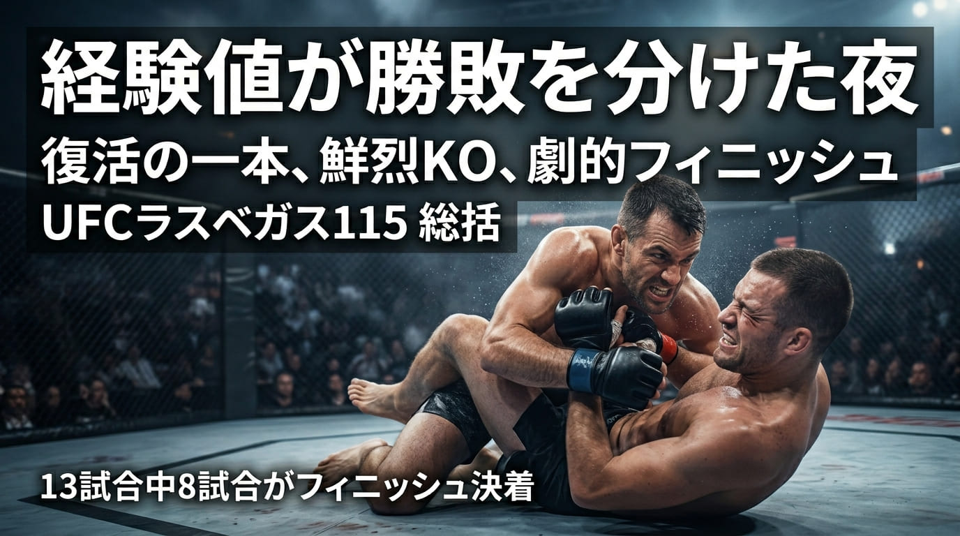 UFC Las Vegas 115 2026 Conclusion What kind of event was it