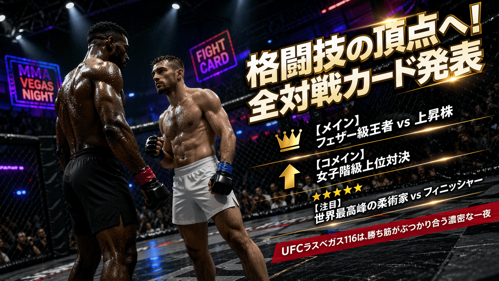 UFC Las Vegas 116 Full Fight Card List