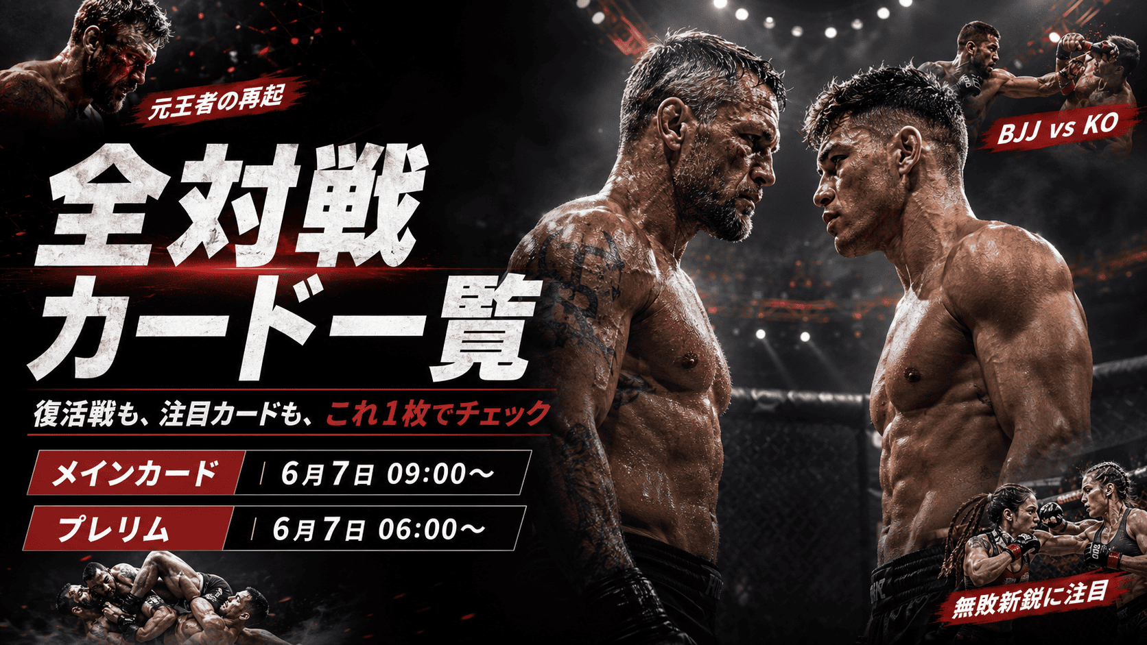 List of all match cards