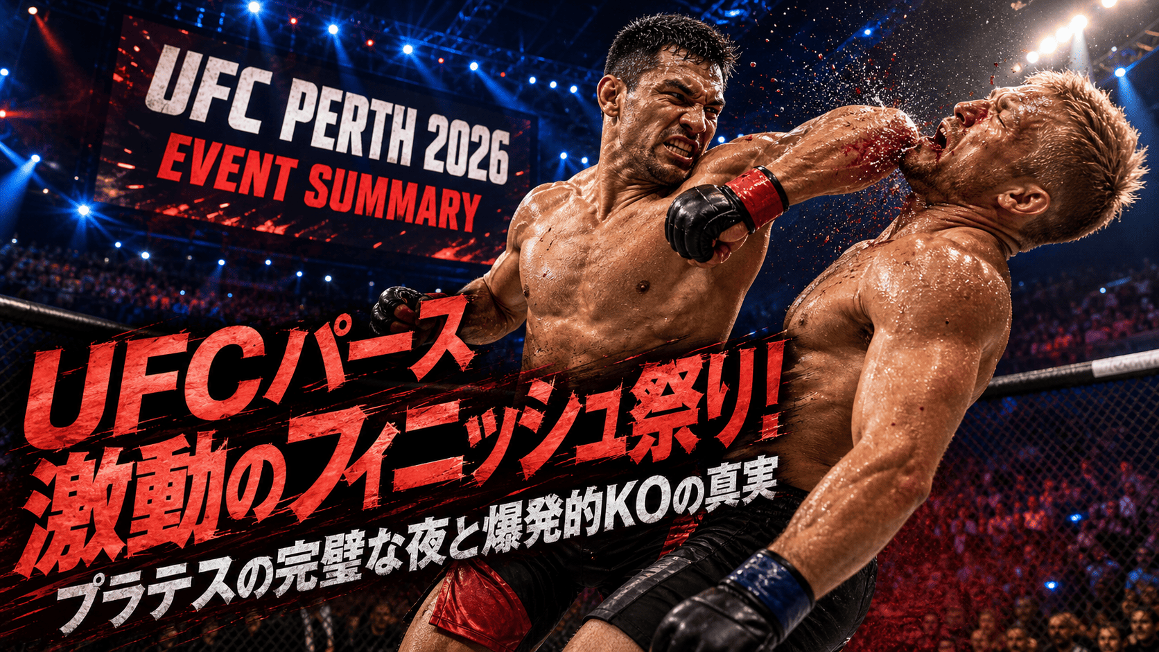 UFC Perth 2026 Roundup  A Storm of Finishes and a Perfect Night for Plates