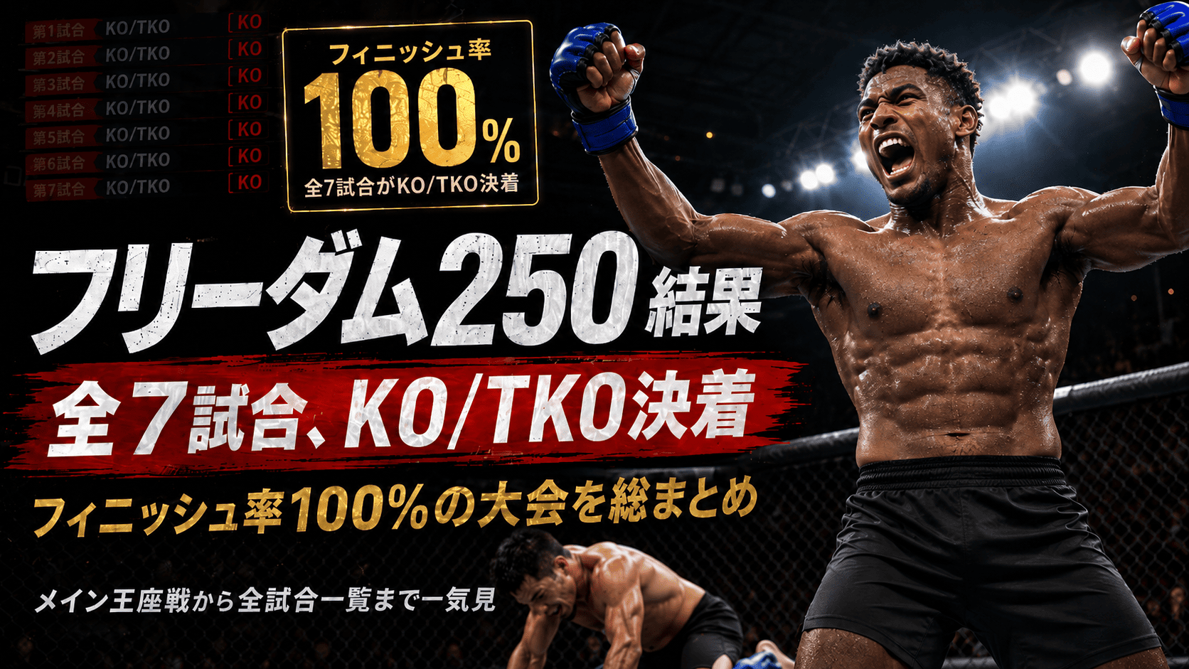 Full fight list UFC Freedom 250 results