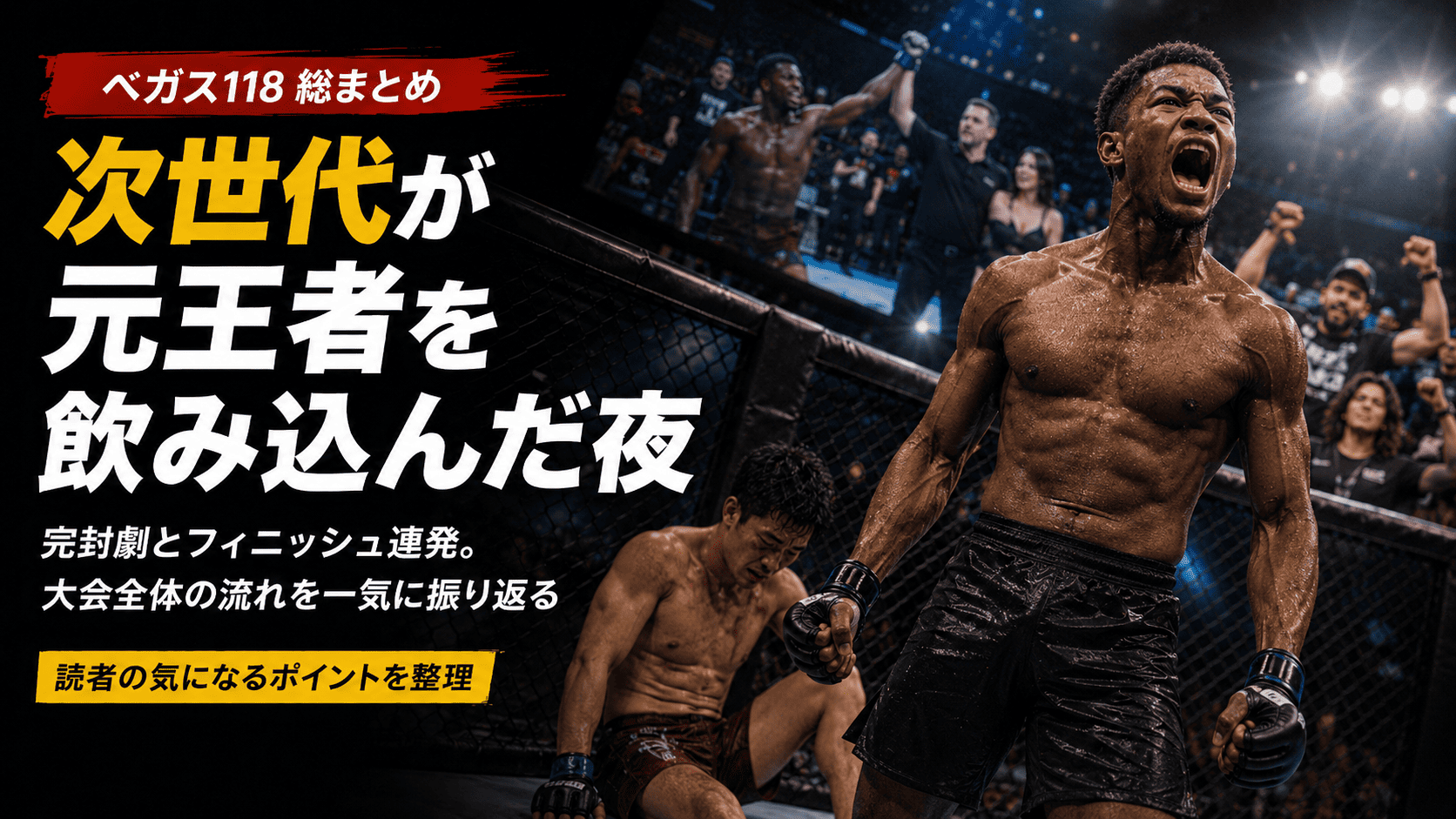 Summary  A one-sentence look back at UFC Vegas 118