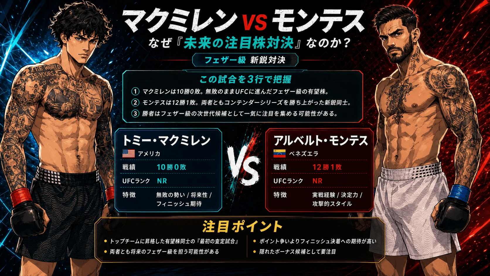 Tommy McMillen vs Alberto Montes UFC featherweight prospect matchup image